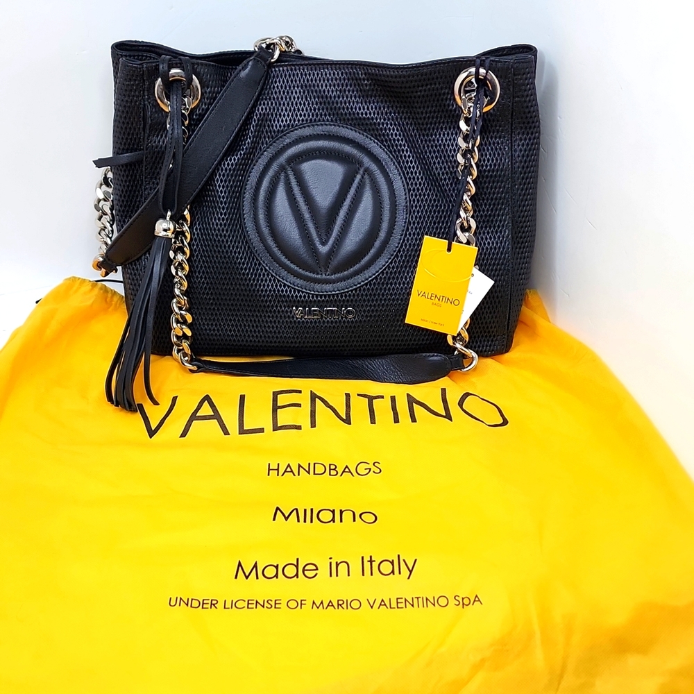 VALENTINO BY MARIO VALENTINO VALLUXURY DESIGNER COLLECTORS ITEM, BLACK